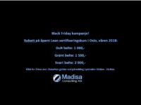 Black Friday Rabatt på åpent Lean sertifiseringskurs!